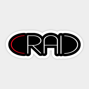 Craic White and Red Sticker